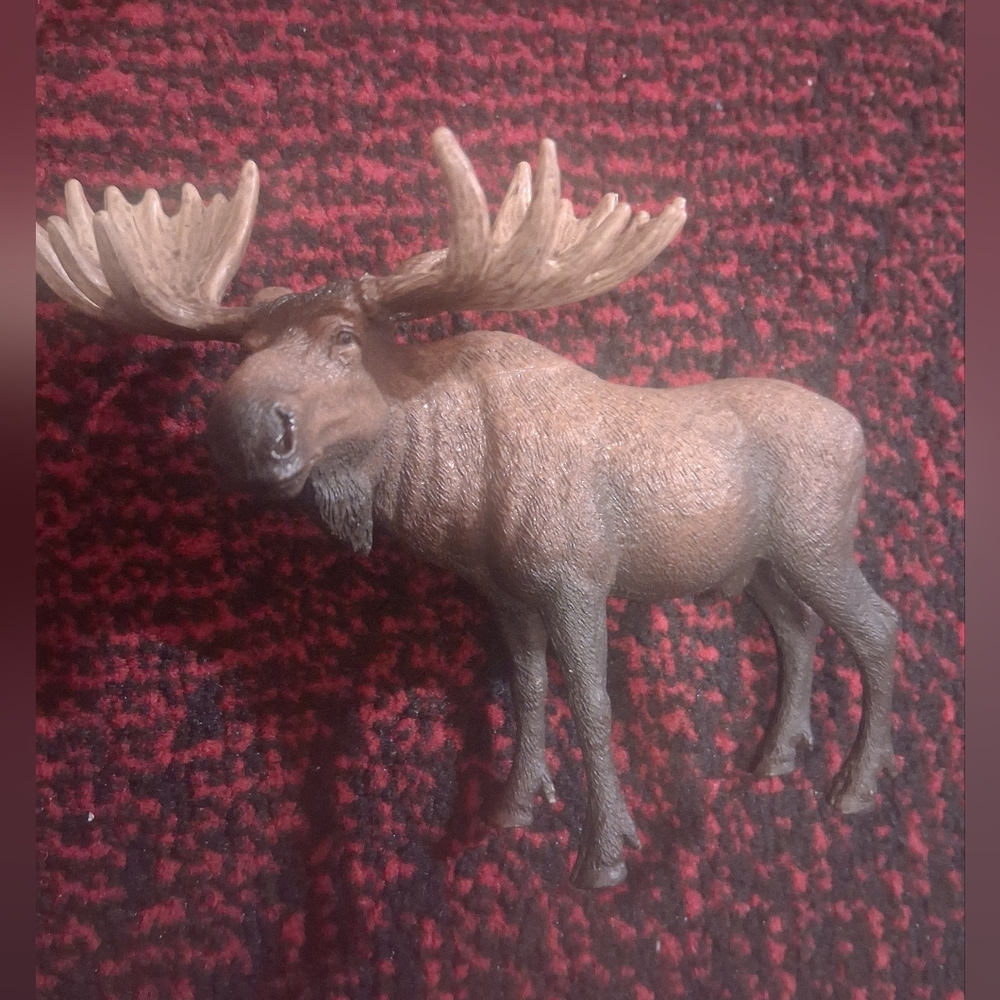 Schleich Male Moose, Used But Great Shape.